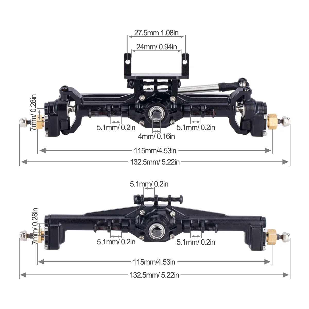 Aluminum CNC Portal Axles +10m - Rc Hobby Room recension och pris