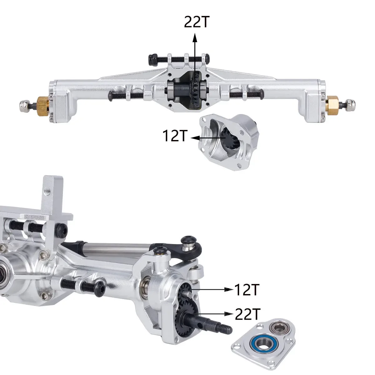 Aluminum CNC Portal Axles +10m - Rc Hobby Room recension och pris