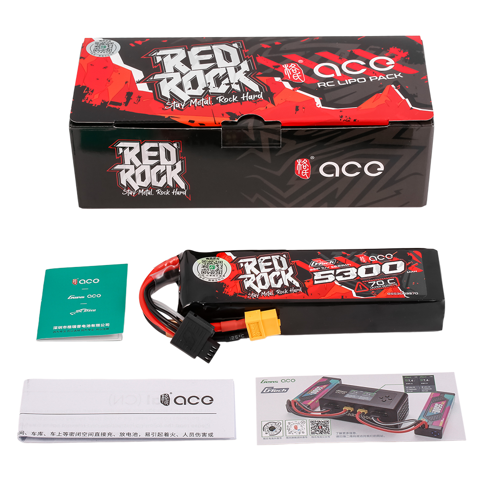 G-TECH ACE RedRock 5300mAh 70C - Rc Hobby Tech recension och pris