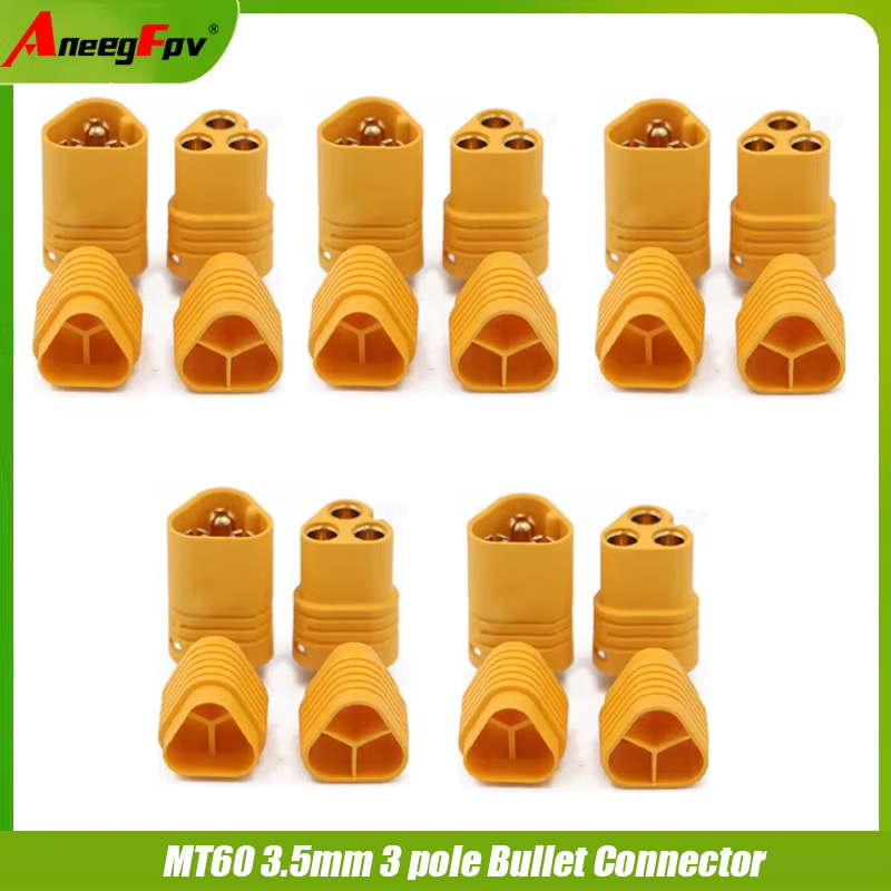 2/5 Pairs AMASS MT60 3.5mm 3 P - Rc Hobby Wholesale recension och pris